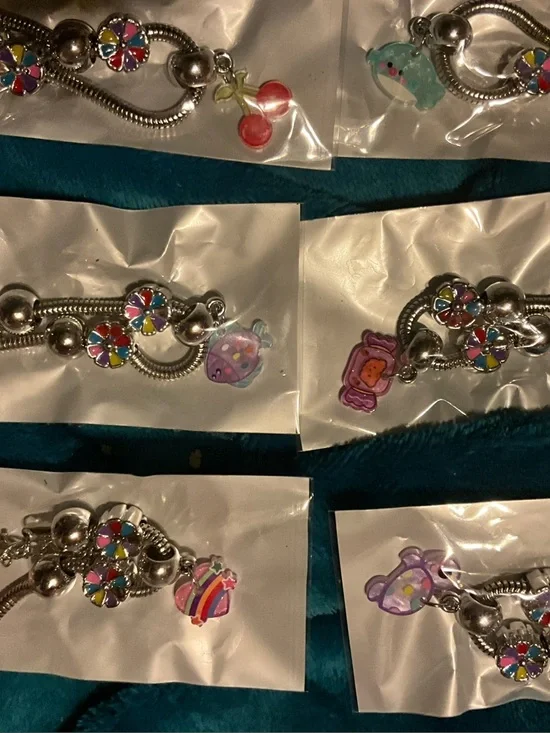 Girls' SLIDER Charm Bracelet TO CUTE Accessories NEW Pandora Style - Picture 12 of 16